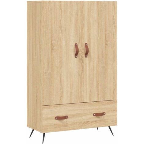 Buffet haut chêne sonoma 69,5x31x115 bois d'ingénierie