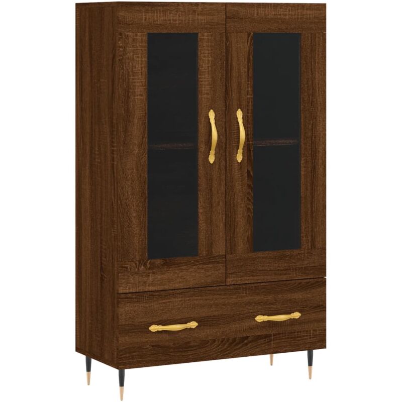 Vidaxl - Buffet haut chêne marron 69,5x31x115 cm bois d'ingénierie