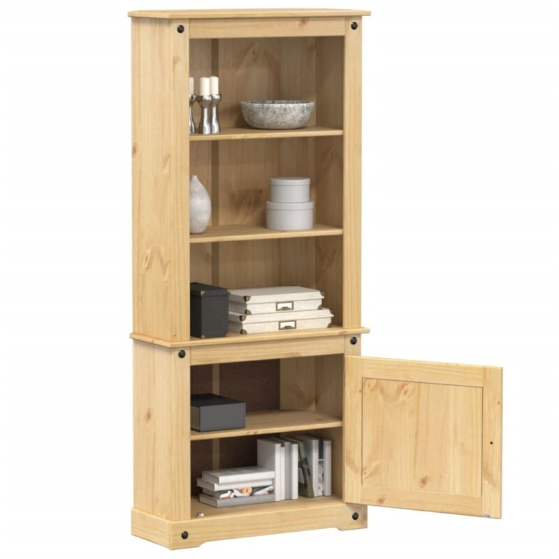 Vidaxl - Buffet haut Corona 74x38x170 cm bois de pin massif