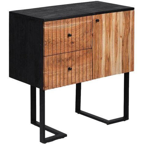 Buffet haut en bois d'acacia et métal Pippa