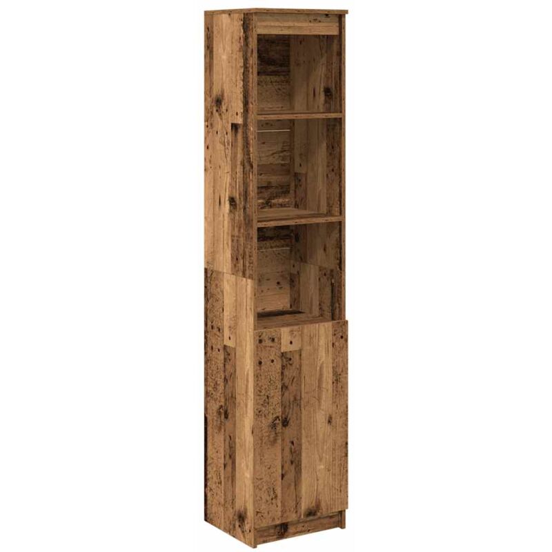 Vidaxl - Buffet haut 37,5x35x180 cm vieux bois bois d'ingénierie
