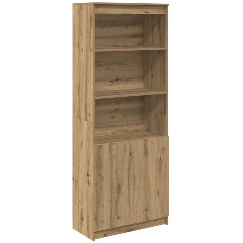 Vidaxl - Buffet haut chêne artisanal 70x35x180 cm bois d'ingénierie