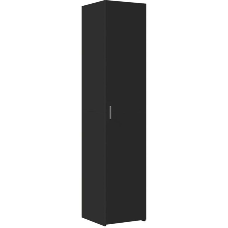 Vidaxl - Buffet haut noir 40x42,5x185 cm bois d'ingénierie