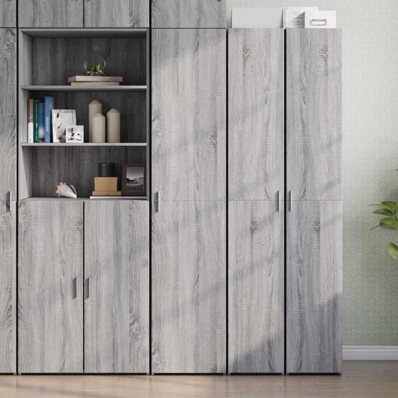Vidaxl - Buffet haut sonoma gris 40x42,5x185 cm bois d'ingénierie