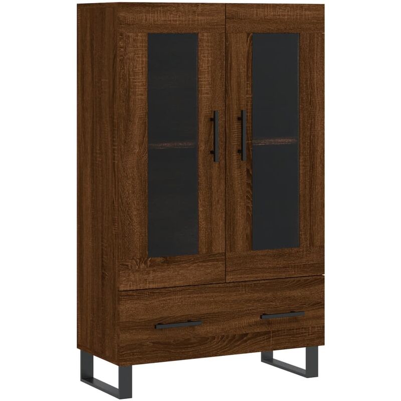 Vidaxl - Buffet haut chêne marron 69,5x31x115 cm bois d'ingénierie