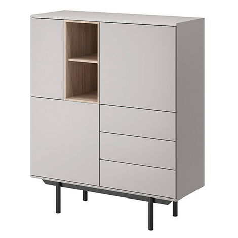 Buffet haut INOX gris 100 x 121 cm