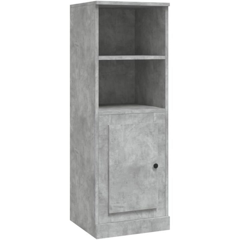 Vidaxl - Buffet haut gris béton 36x35,5x103,5 cm bois d'ingénierie