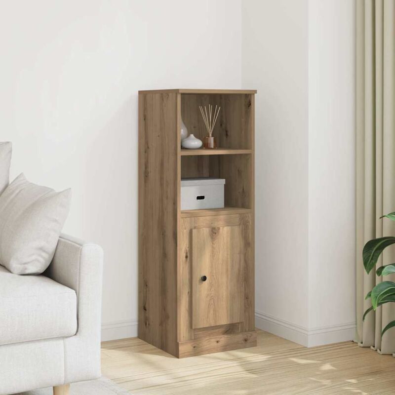 Vidaxl - Buffet haut chêne artisanal 36x35,5x103,5 cm bois d'ingénierie