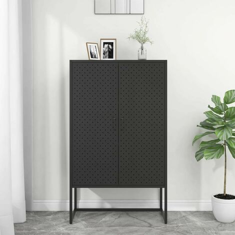 Buffet Haut 80x35x135 cm Acier Armoire Latérale Meuble Multicolore vidaXL