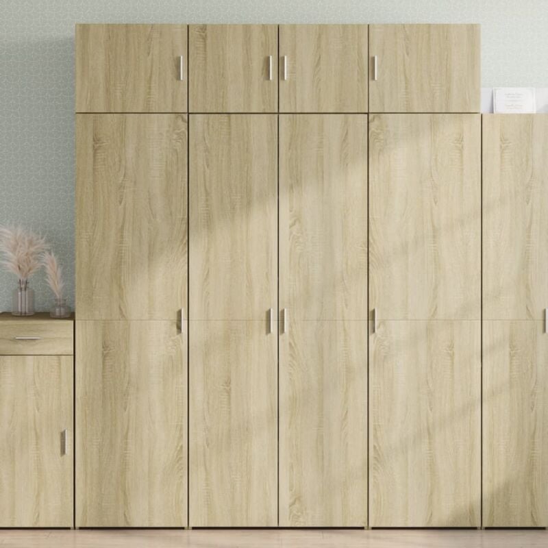 Vidaxl - Buffet haut chêne sonoma 80x42,5x185 cm bois d'ingénierie