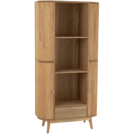 Buffet haut rangements multiples Naturel 36x88x180 cm