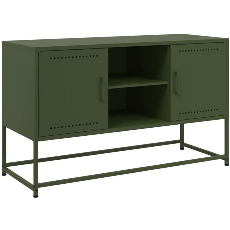 Buffet haut blanc 36x39x107 cm acier - Vidaxl