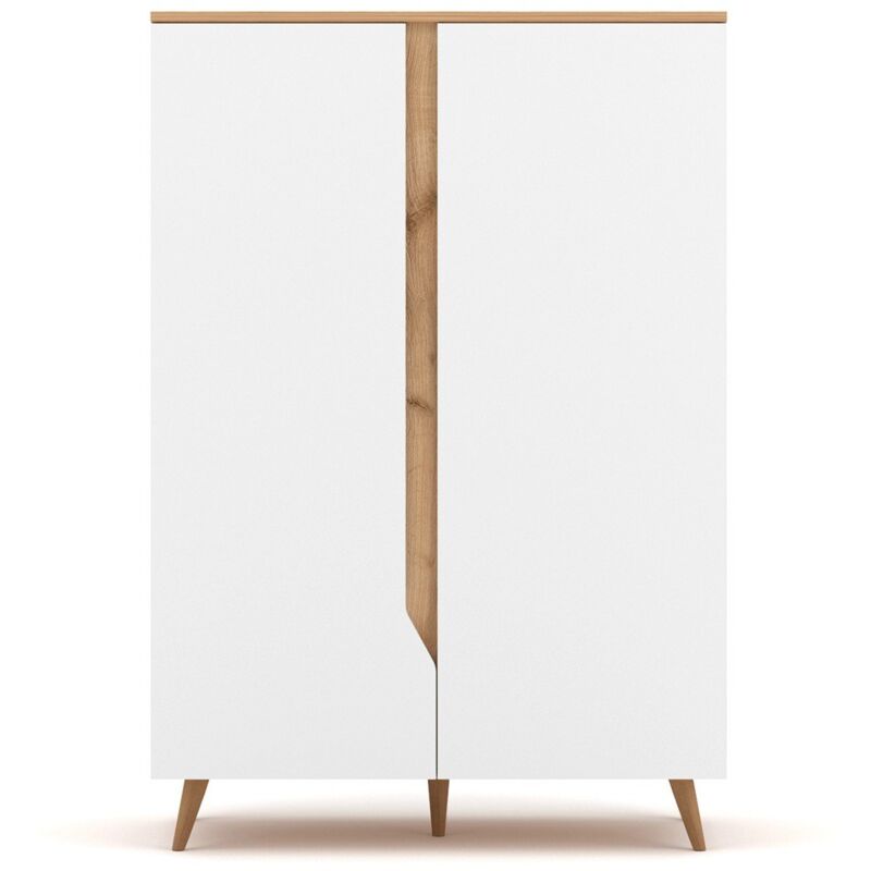 Calicosy - Buffet Haut scandinave 2 Portes L90 x H132 cm - Tree
