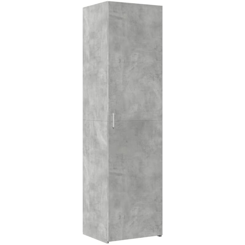 Vidaxl - Buffet haut gris béton 50x42,5x185 cm bois d'ingénierie