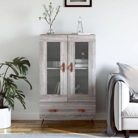 Buffet haut sonoma gris 69,5x31x115 cm bois d'ingénierie vidaXL