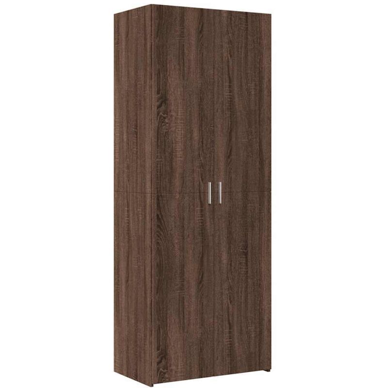 Vidaxl - Buffet haut chêne marron 70x42,5x185 cm bois d'ingénierie