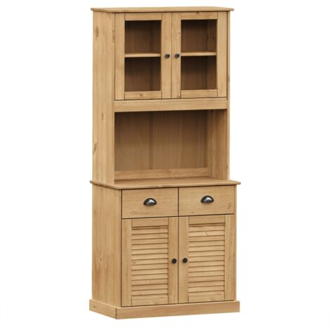 Buffet haut VIGO 78x40x175 bois massif de pin