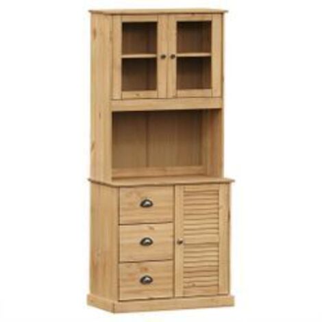 Buffet haut VIGO 78x40x175 bois massif de pin