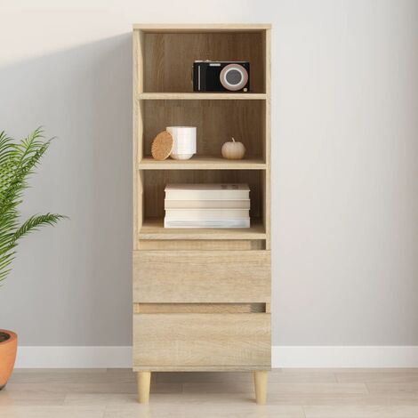 Buffet haut,Buffet d'appoint,Commode de salon/séjour Chêne sonoma 40x36x110 cm Bois d'ingénierie -TZ43997