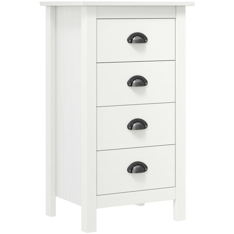 Vidaxl - Buffet Hill Blanc 46x35x80 cm Bois de pin solide
