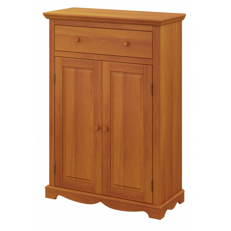 Beaux Meubles Pas Chers - Buffet Le Parisien Charme Pin Miel 2 Portes 1 Tiroir - orange