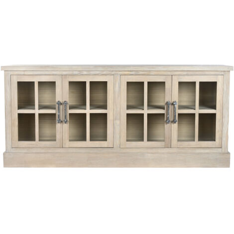 Buffet Madera De Hevea Cristal 180X40X82 Natural