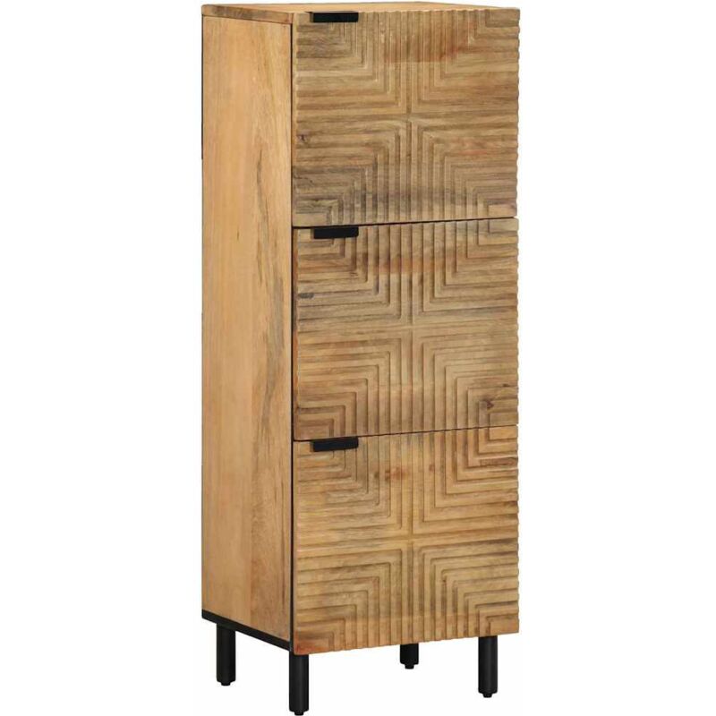 Vidaxl - Buffet marron 40x33x110 cm bois de manguier massif