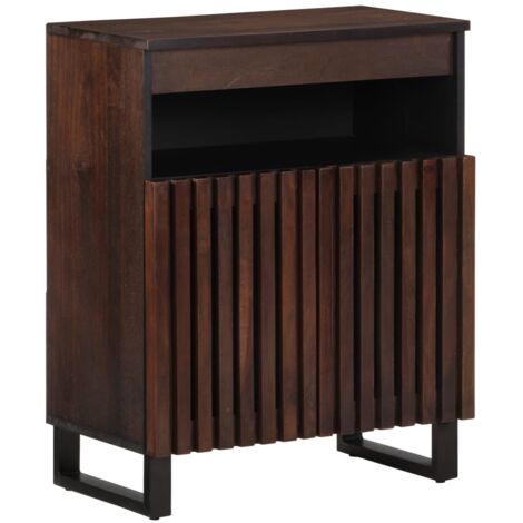 Buffet marron 60x34x75 cm bois massif de manguier vidaXL