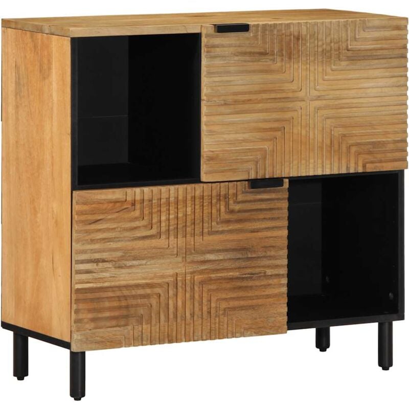 Vidaxl - Buffet marron 80x33x75 cm bois massif de manguier