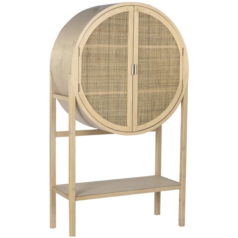 Commode Paulownia Mdf 90X40X160 Naturel