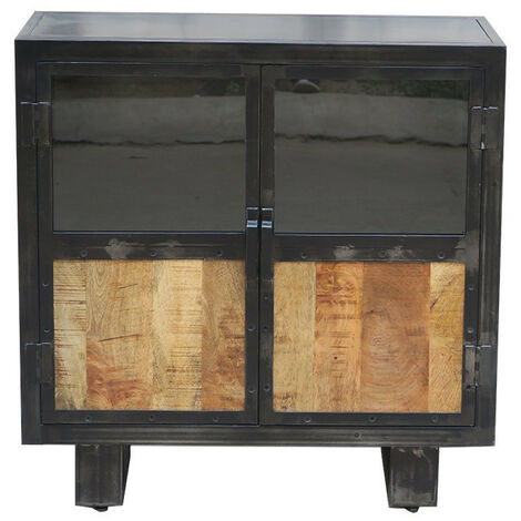 Buffet métal et bois Jodhpur 2 portes