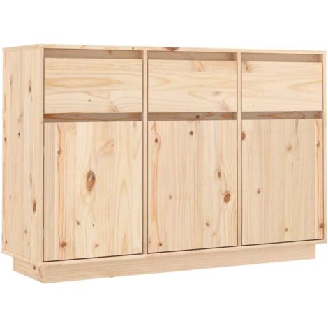Buffet  Meuble de rangement 110x36x75 cm Bois massif de pin