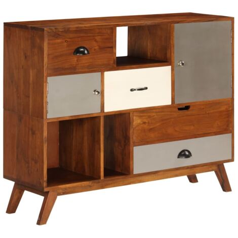 Buffet  Meuble de rangement 115x35x86 cm Bois solide d'acacia