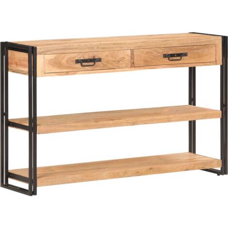 Buffet-Meuble de rangement 120x30x75 cm Bois d'acacia solide 691545