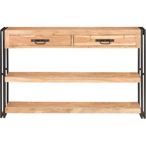 Buffet Meuble de rangement 120x30x75 cm Bois d'acacia solide