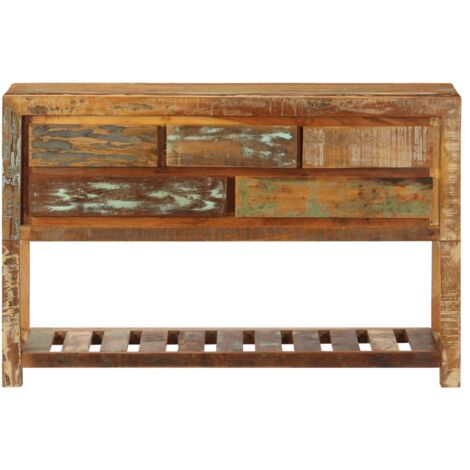 Buffet Meuble de rangement 120x30x75 cm Bois de récupération solide