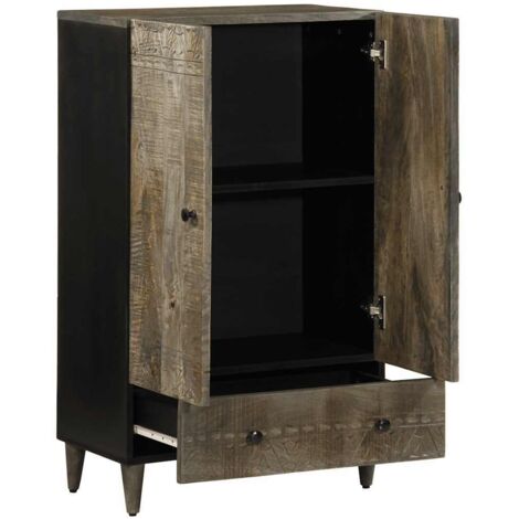 Buffet  Meuble de rangement 60x33x100 cm bois de manguier massif