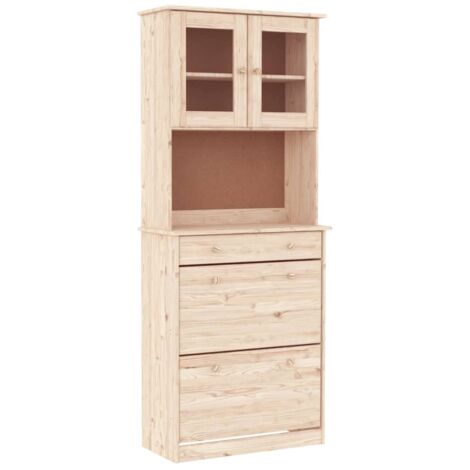 Buffet  Meuble de rangement ALTA 77x35x188 cm bois massif de pin