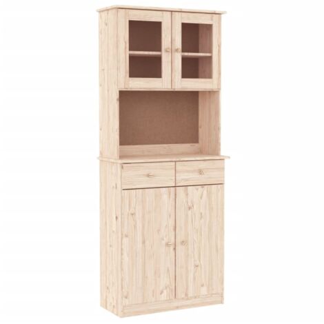 Buffet  Meuble de rangement ALTA 77x35x188 cm bois massif de pin