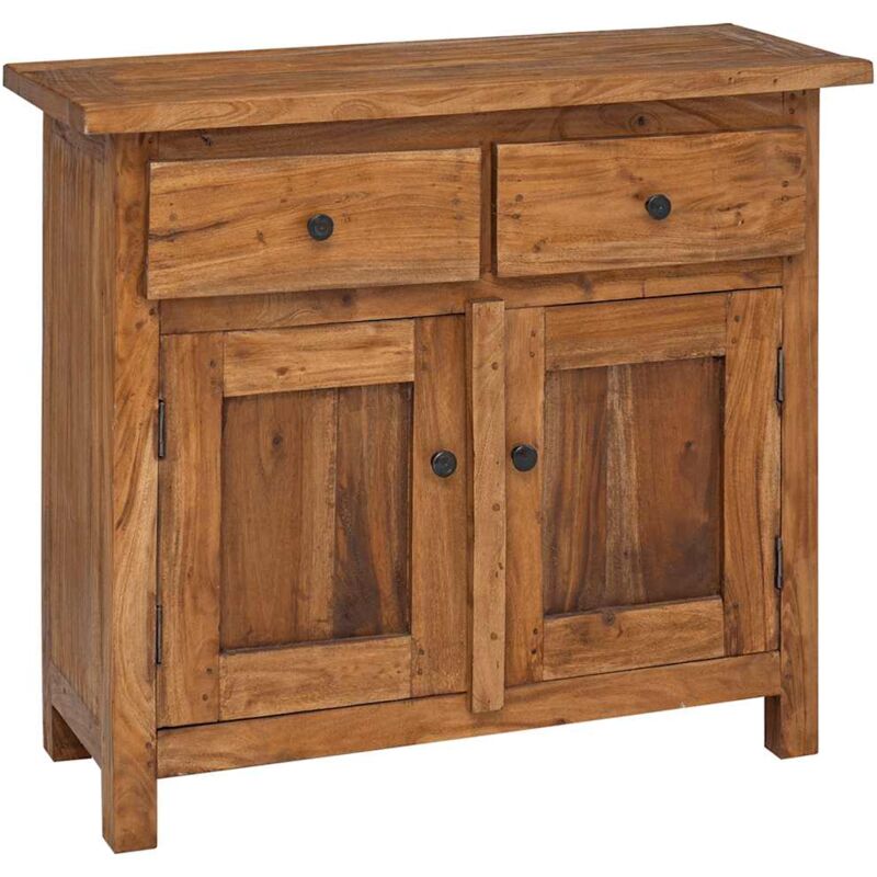 Buffet, Enfilade, Armoire de cuisine bois de récupération massif 75 x 30 x 65 cm pwfn18725 design in