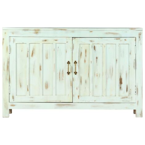 Buffet  Meuble de rangement Bleu clair 110x35x70 cm Bois de manguier massif