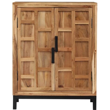 Buffet  Meuble de rangement Bois d'acacia solide 60x35x76 cm Marron