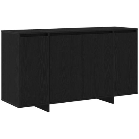 Buffet Meuble de rangement Chêne noir 135 x 41 x 75 cm Bois d'ingénierie
