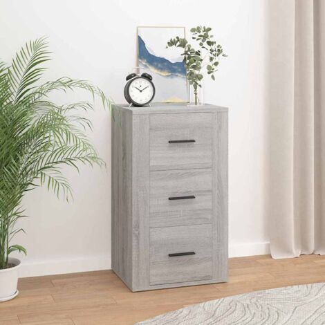 Buffet Meuble de rangement  Commode Bahut Sonoma gris 40x33x70 cm Bois d'ingénierie 24005