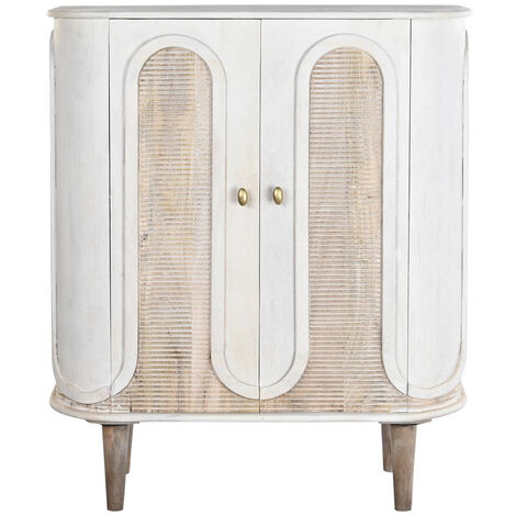Buffet, meuble de rangement en bois de manguier et métal doré -Longueur 92 x Profondeur 40 x hauteur 113 cm -PEGANE-