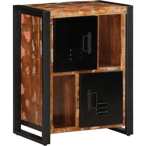 Buffet-Meuble de rangement multicolore 55x35x70 cm bois massif récupération 457011