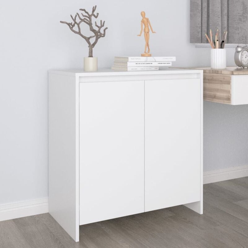 Buffet,Bahut, Meuble de Rangement pour Salon, Bureau Blanc 70x41x75 cm Bois d'ingénierie, Armoire de Rangement FBV63478 MaisonChic