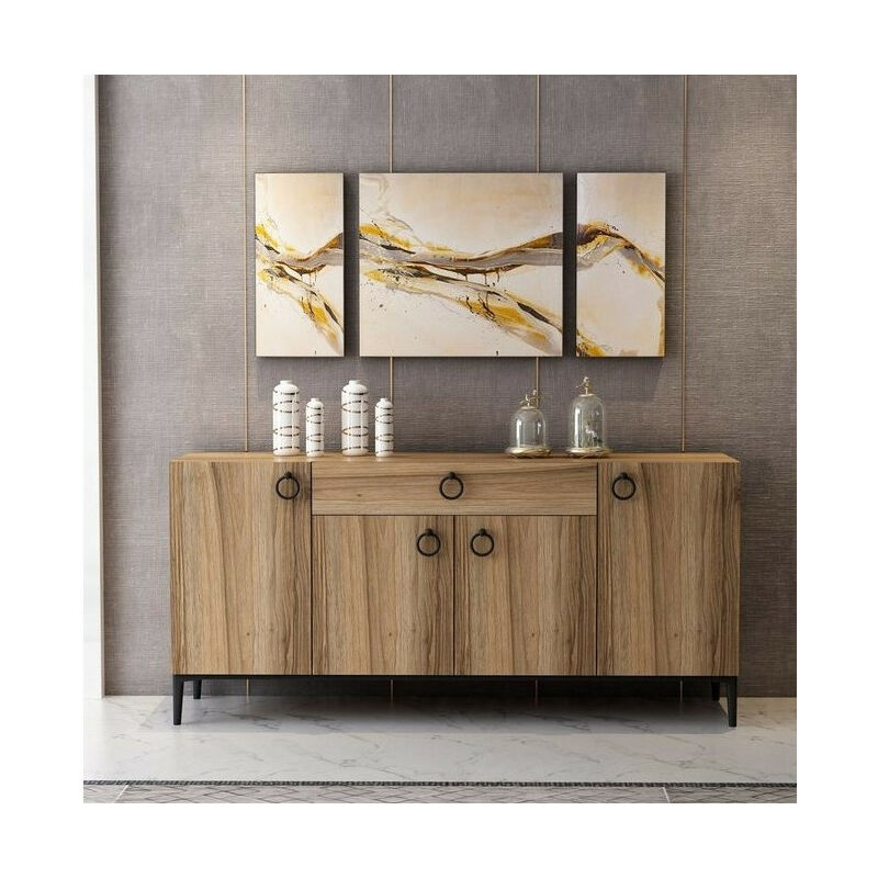 Azura Home Design - Buffet moon 4 portes 1 tiroir