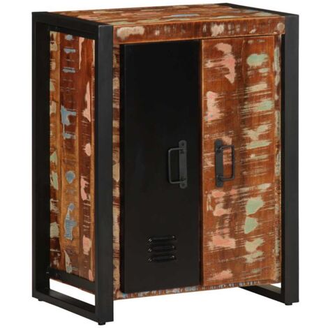 Buffet multicolore 55x35x70 cm bois massif récupération vidaXL