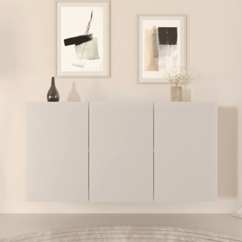 Buffet mural 3 portes Idao Blanc